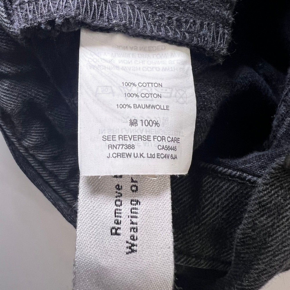 Madewell Adirondack Short Overalls Washed Black Denim Size Medium Bib Shortalls - Picture 4 of 12